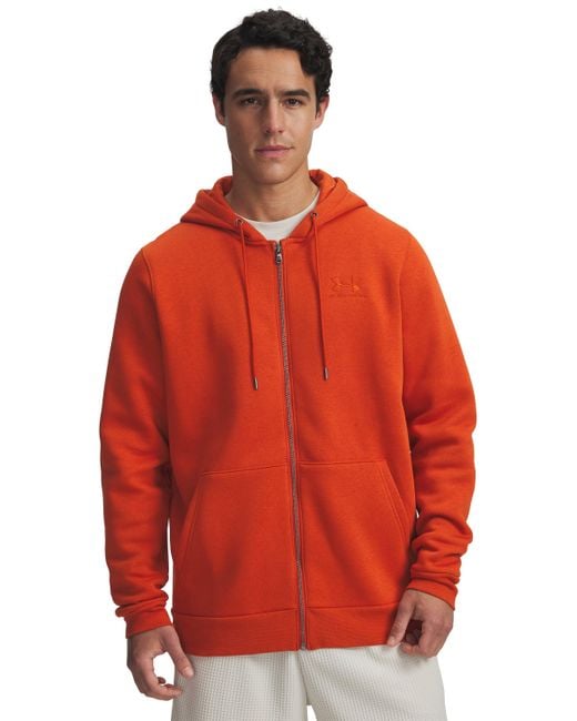 Under Armour Red Ua Icon Fleece Full-zip Hoodie for men