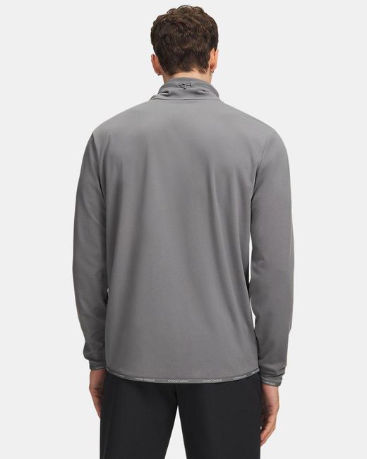 Under Armour Gray Drive Funnel Neck Clay Titanium for men