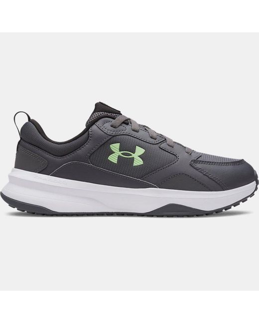 Under Armour White Charged Edge Training Shoes Castlerock Halo Lumos Lime for men
