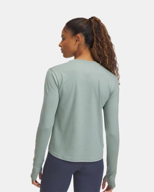 Under Armour Green Launch Pro Langarm-Oberteil Für Damen Silica Reflektierend