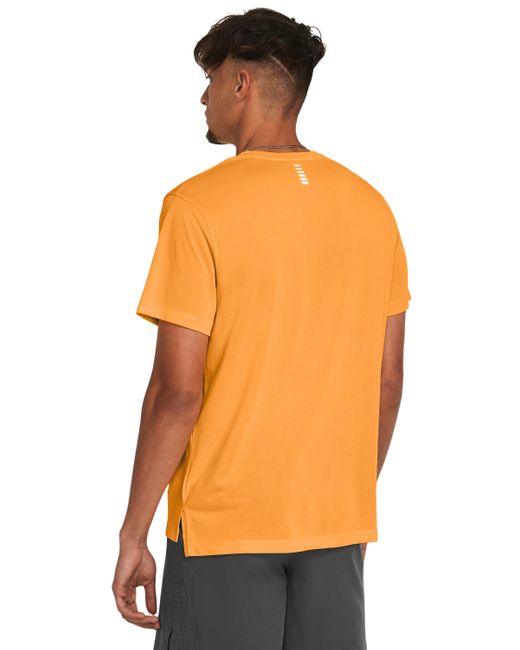 Camiseta de manga corta launch Under Armour de hombre de color Orange