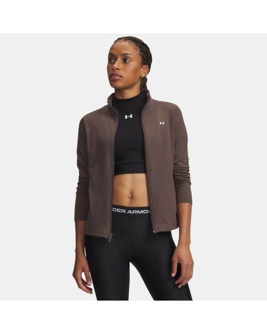 Under Armour Black Motion Full Zip Peppercorn
