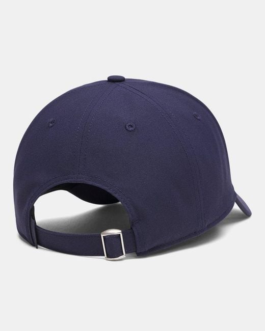 Under Armour Blue Blitzing Low Storm Adjustable Cap Midnight Castlerock for men