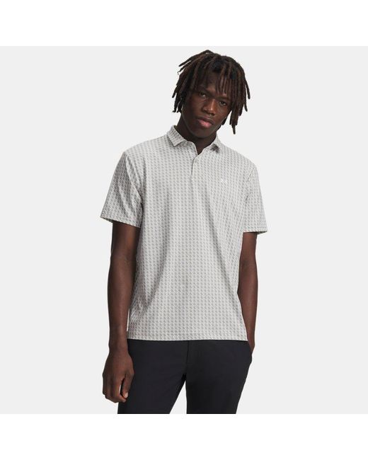Under Armour Gray Tee To Printed Polo Titanium for men