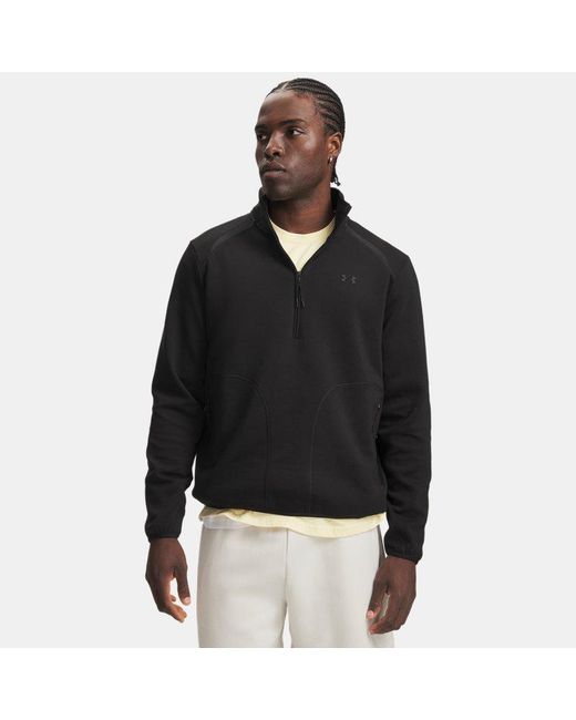 Under Armour Black Ua Unstoppable Fleece 1⁄2 Zip for men