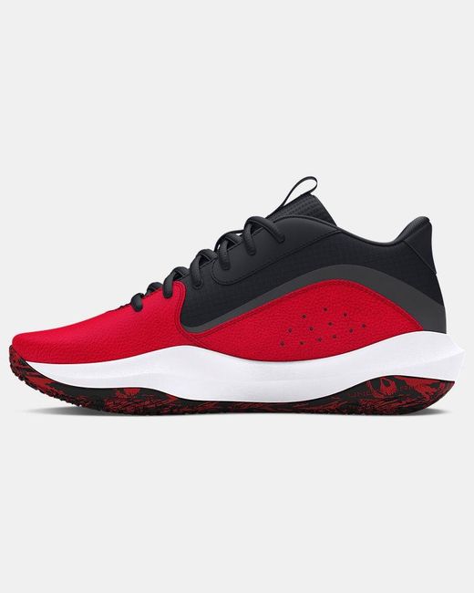 Under Armour Red Lockdown 7 Basketball Shoes