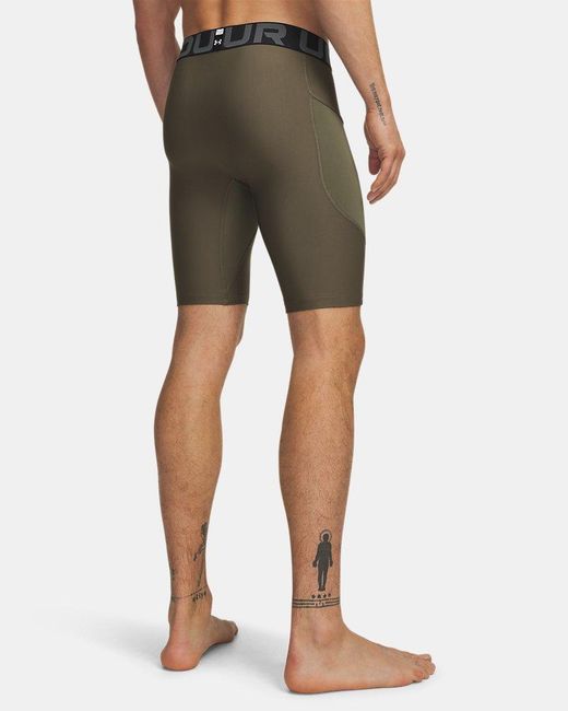 Under Armour Green Heatgear Pocket 9" Shorts Marine Od for men