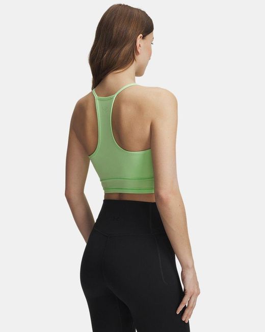 Under Armour Green Meridian Support Tank Lumos Lime Lumos Lime