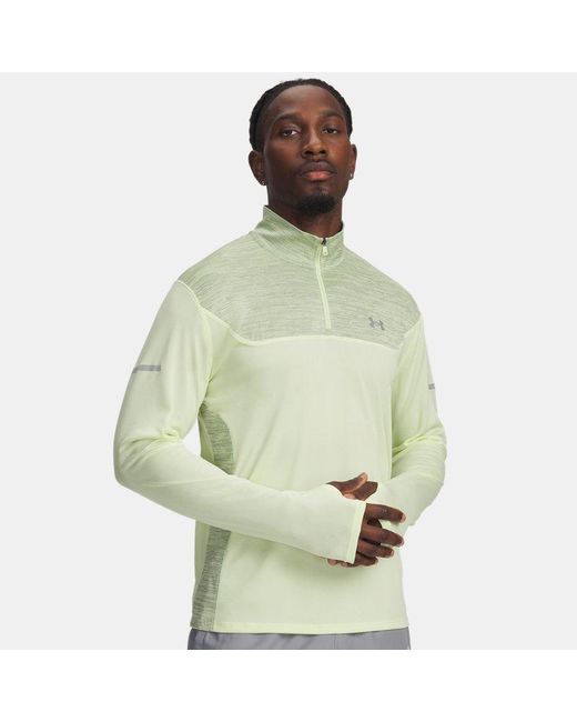 Under Armour Blue Tech Utility ¼ Zip Fade Steel for men