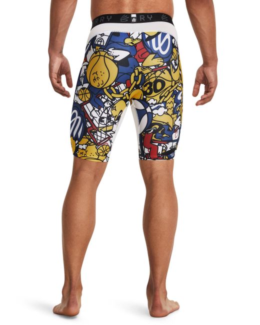 Under Armour Blue Curry Heatgear® Printed Shorts for men