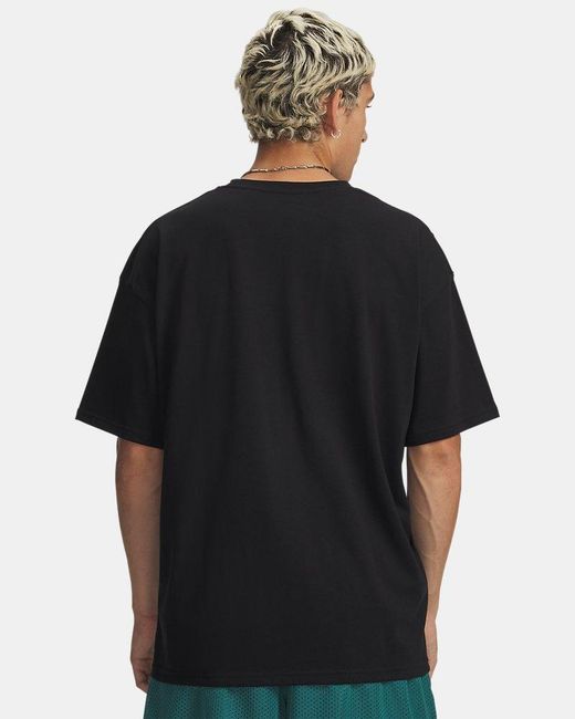 Under Armour Black Heavyweight Sports Short Sleeve Tee for men