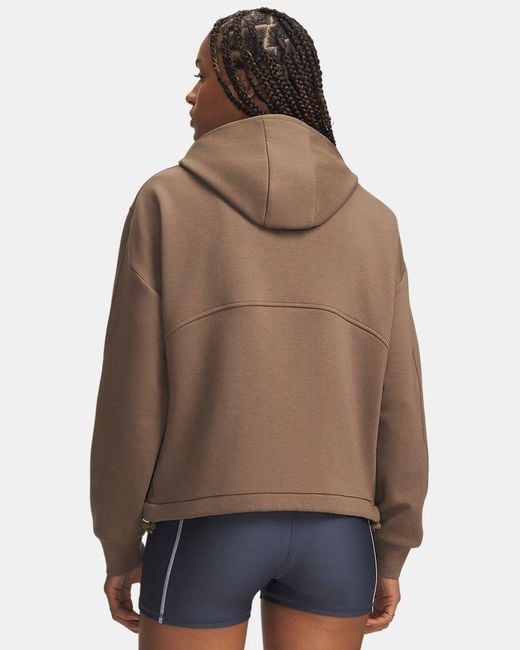 Under Armour Brown Unstoppable Fleece Jacket Desert Taupe Desert Taupe
