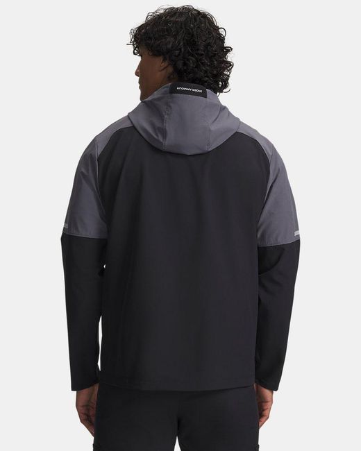 Under Armour Black Tech Utility Woven Jacket Castlerock Venom for men