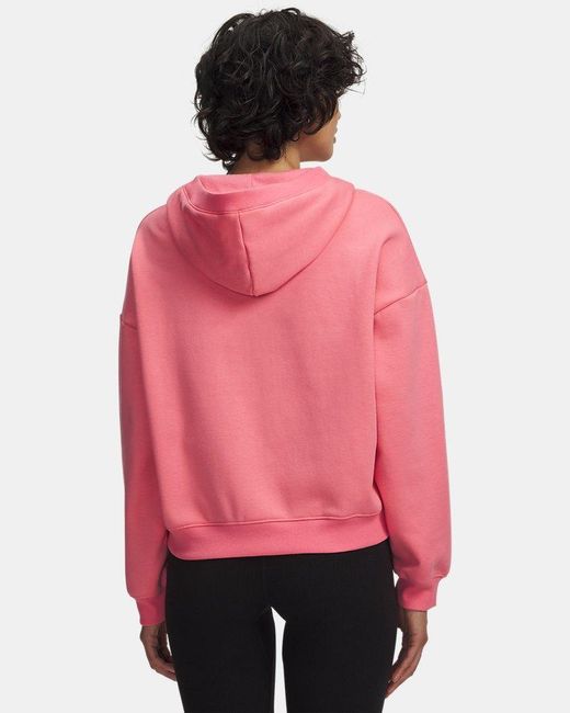Under Armour Red Icon Fleece ½ Zip Hoodie Bittersweet Bittersweet