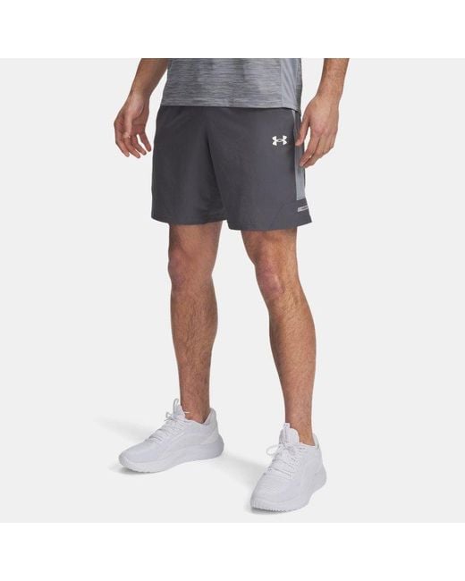 Pantalón Corto De 21 Cm (8,25" Tech Utility Para Hombre Castlerock Acero Blanco Under Armour de hombre de color Blue