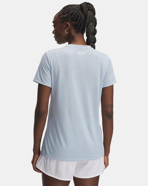 Under Armour Blue Tech V-Neck Short Sleeve Calm