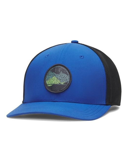 Under Armour Blue Ua Trail Trucker Hat for men