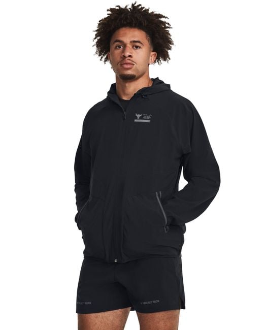 Under Armour Blue Project Rock Unstoppable Jacket for men