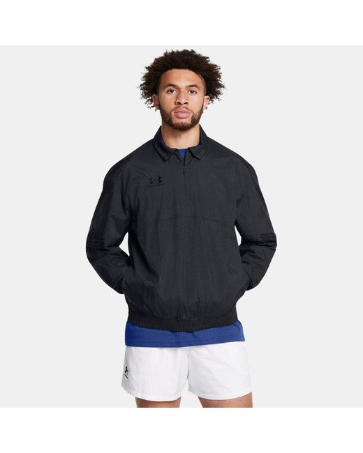Under Armour Blue Terrace96 Drill Top for men