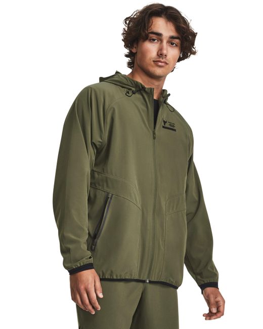 Under Armour Green Project Rock Unstoppable Jacket for men
