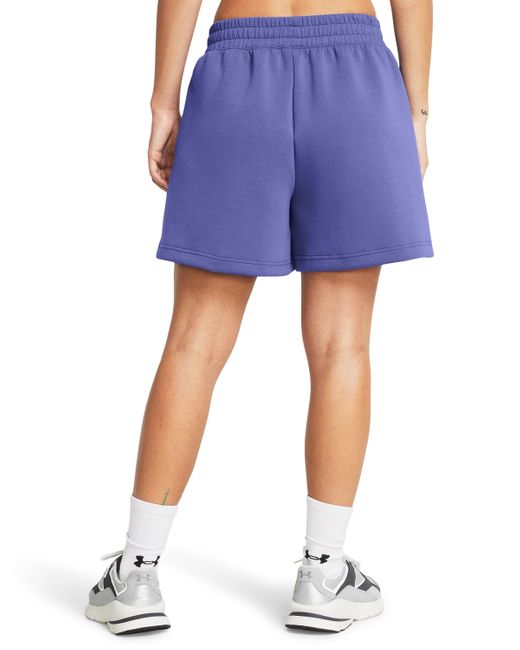 Under Armour Blue Unstoppable Fleece Pleated Shorts