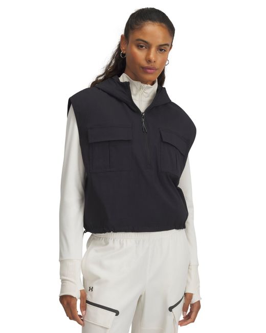 Under Armour Black Unstoppable Utility Sleeveless Hoodie