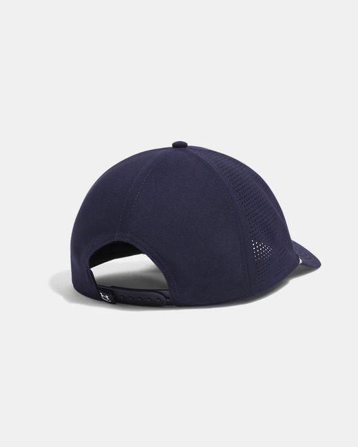 Under Armour Blue Jordan Spieth Drive Mid Snapback Cap Midnight for men