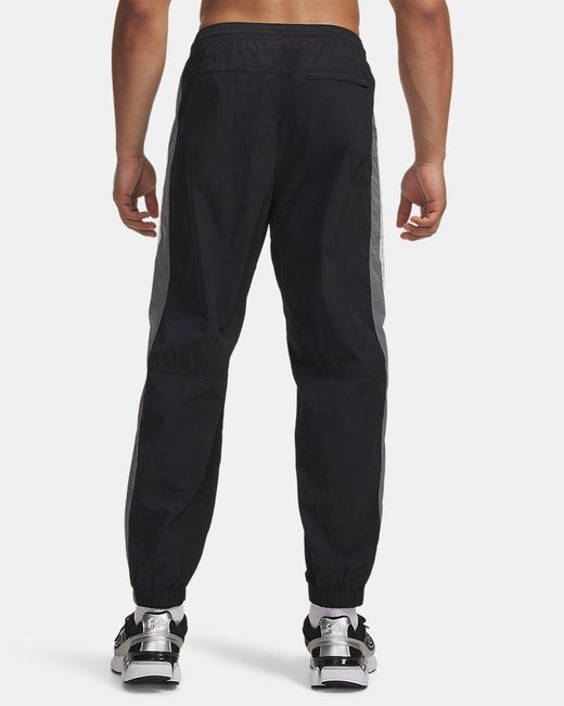 Under Armour Black Icon Woven Track Joggers for men