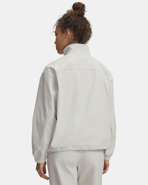 Under Armour Gray Unstoppable Woven Full Zip Summit Summit
