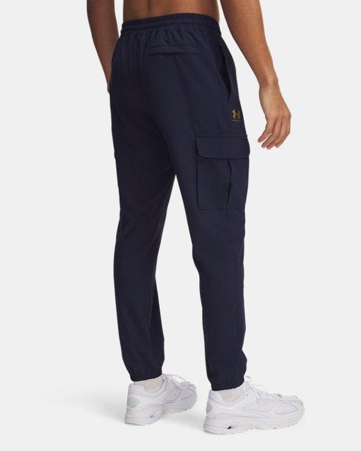 Under Armour Blue Holiday Vibe Cargo Pants Midnight Metallic for men