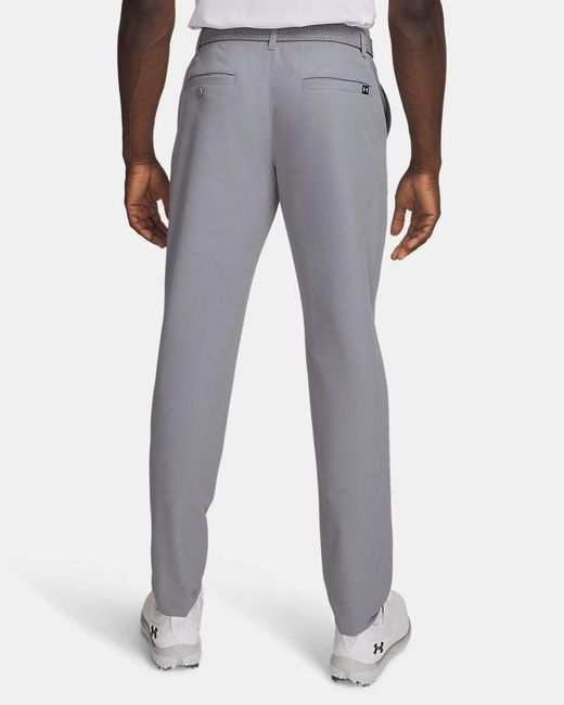 Under Armour Gray Matchplay Tapered Pants Steel for men