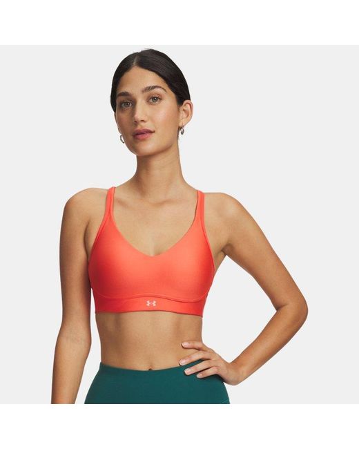 Under Armour Red Infinity 2.0 Low Sports Bra Venom Posh