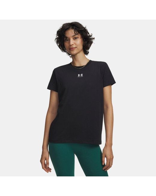Under Armour White Rival Core Short Sleeve