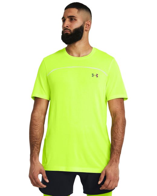 Camiseta de manga corta vanish elite seamless wordmark Under Armour de hombre de color Green