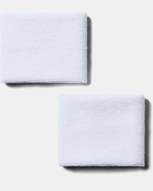 Under Armour White Performance 3" Wristband for men