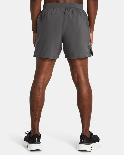 Shorts Launch Da 13 Cm (5" Da Uomo Castlerock Castlerock Riflettente di Under Armour in Gray da Uomo