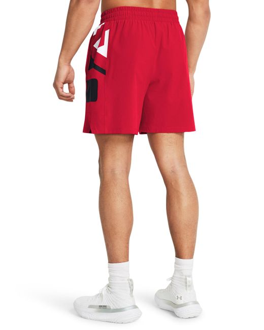 Under Armour Zone gewebte shorts für in Red für Herren