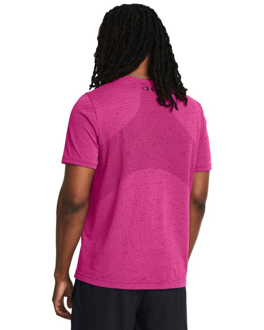 Camiseta de manga corta vanish seamless Under Armour de hombre de color Pink