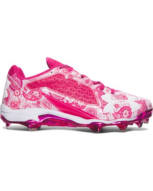 Under Armour Pink Men's Ua Mother's Day Edition Diamondtips Baseball Cleats for men