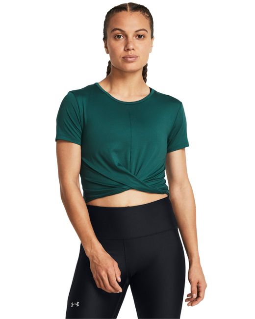 Under Armour Green Motion Crossover Crop Short Sleeve