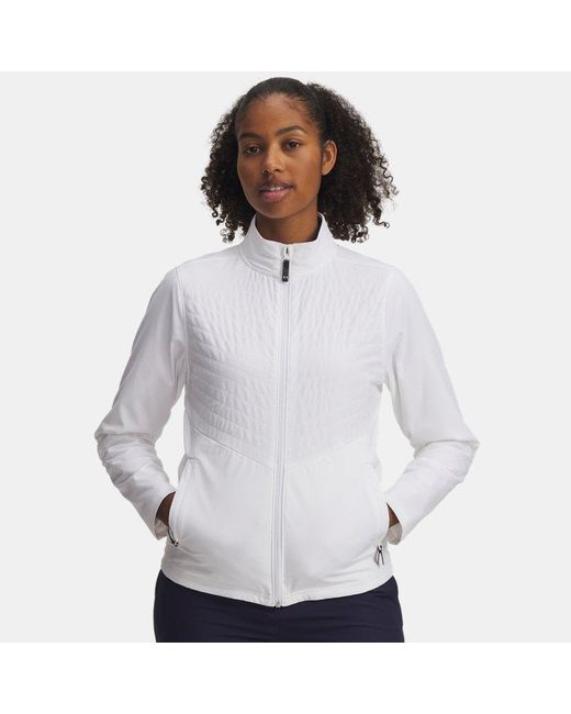Under Armour White Drive Pro Full Zip
