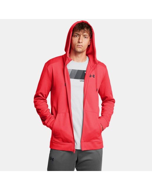 Under Armour Red Armour Fleece Full-Zip Hoodie Racer for men