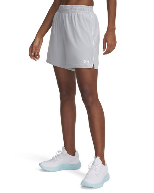 Under Armour White Ua Tech Team 5" Shorts