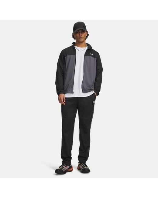 Under Armour Black Rival Tracksuit Castlerock for men