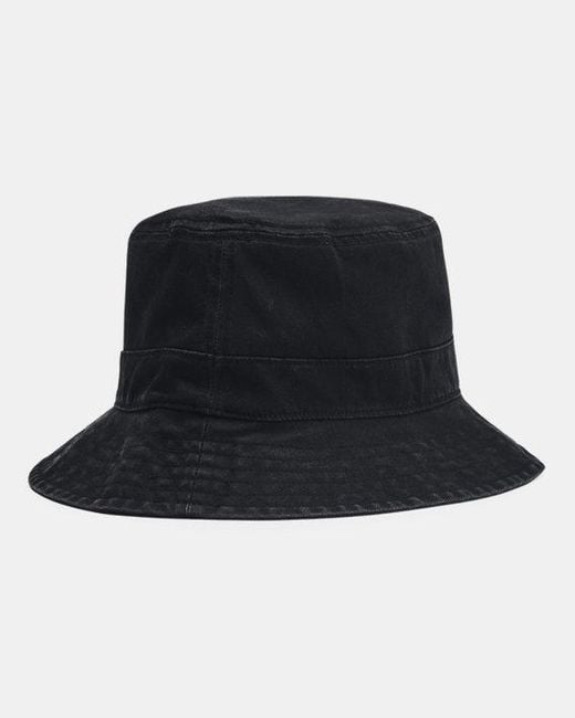 Under Armour Gray Branded Bucket Hat, for men