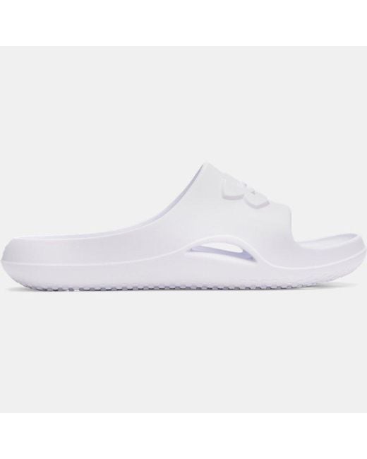 Under Armour White Locker V Slides for men