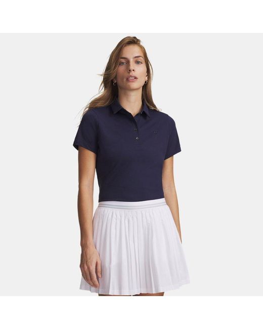 Under Armour Blue Armourdry Short Sleeve Polo Midnight Midnight