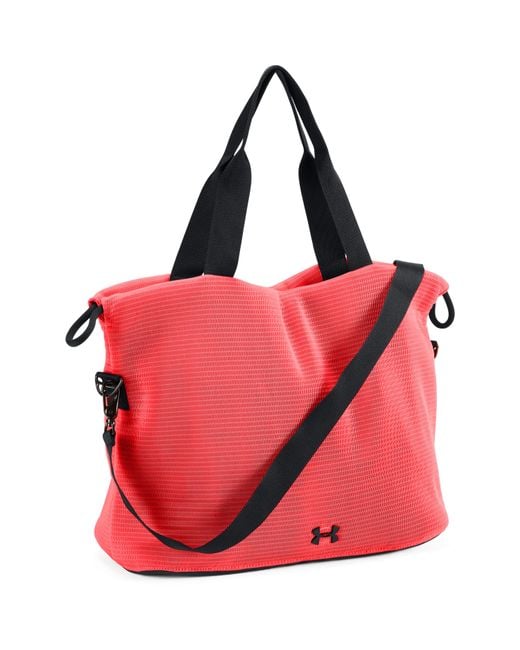 Under Armour Women s Ua Cinch Mesh Tote in Red Lyst