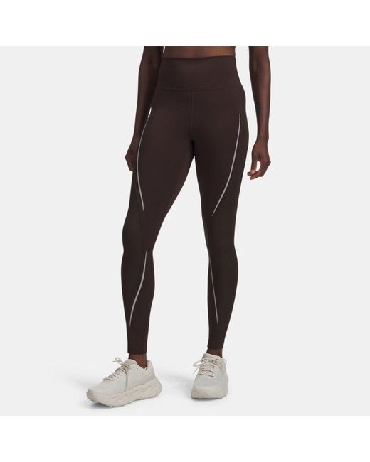 Leggings Halo Cold Weather Para Mujer Kona Marron Reflectante Under Armour de color Black