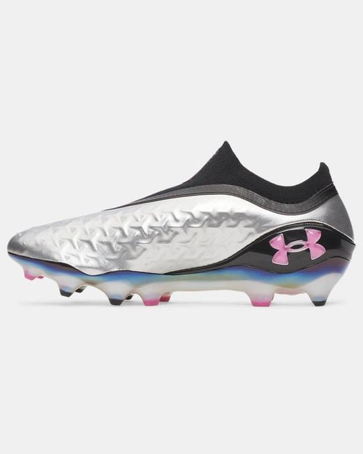 Under Armour Blue Magnetico Elite 6 Fg Laceless Soccer Cleats Metallic Frenzy for men